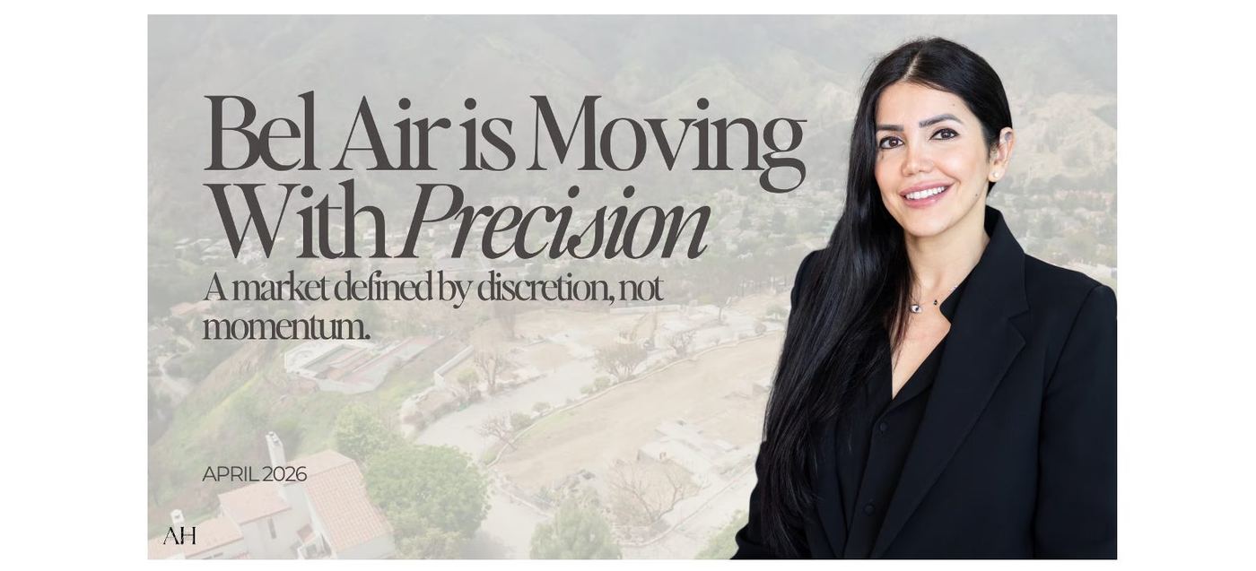 Bel Air real estate market report, April 2026, with Asal Almawy