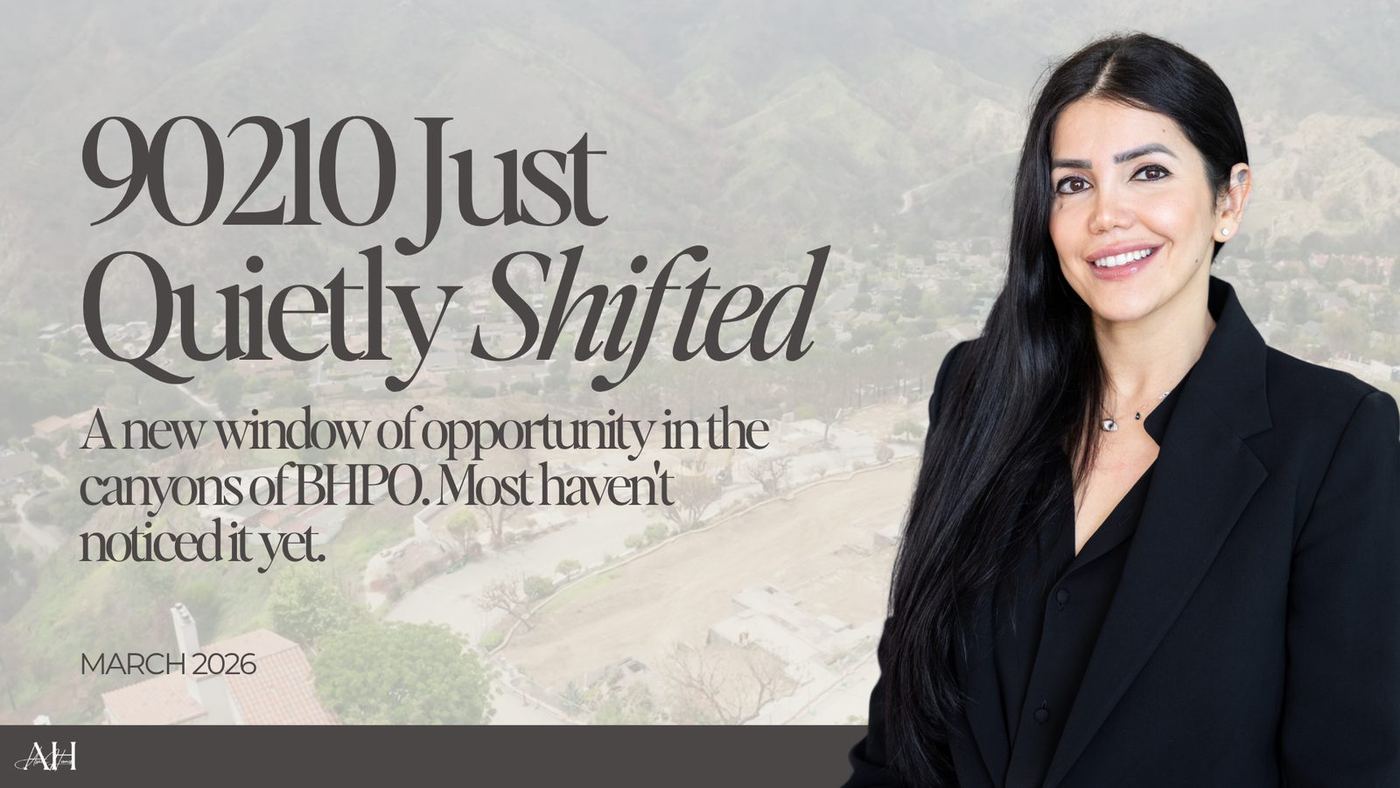 Beverly Hills real estate market report, March 2026, with Asal Almawy